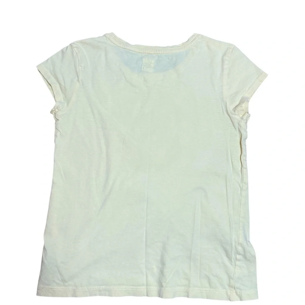 GAP Kids Yellow Emoji Graphic Short Sleeve Tee T-Shirt Size M (8)